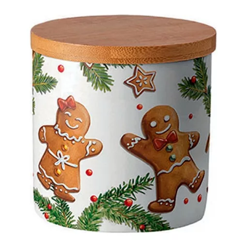 Gingerbread cookies porcelán konyhai tároló 10x10cm – Ambiente
