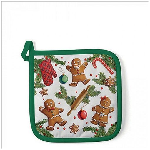 Ambiente Gingerbread cookies edényalátét 20x20cm, 100% pamut