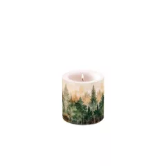 Evergreen trees átvilágítós gyertya 8x7,5cm – Ambiente