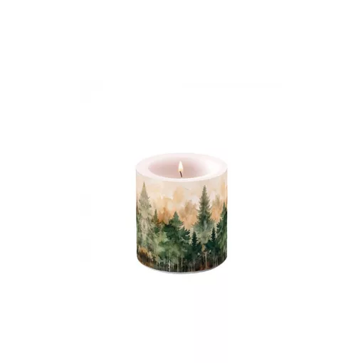 Evergreen trees átvilágítós gyertya 8x7,5cm – Ambiente