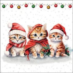 Ambiente Funny cute kittens papírszalvéta 33x33cm, 20db-os