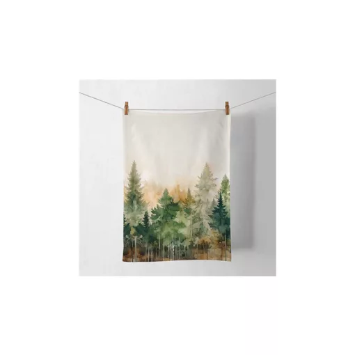 Evergreen trees konyharuha 50x70cm, 100% pamut – Ambiente