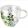 Ambiente White poinsettia duplafalú borosilicate üvegcsésze 0,25L