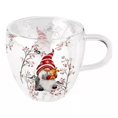   Dwarf hug duplafalú borosilicate üvegcsésze 0,25L – Ambiente