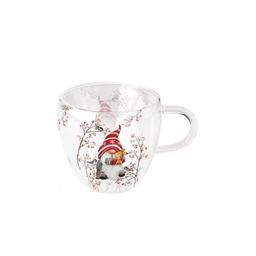 Dwarf hug duplafalú borosilicate üvegcsésze 0,25L – Ambiente