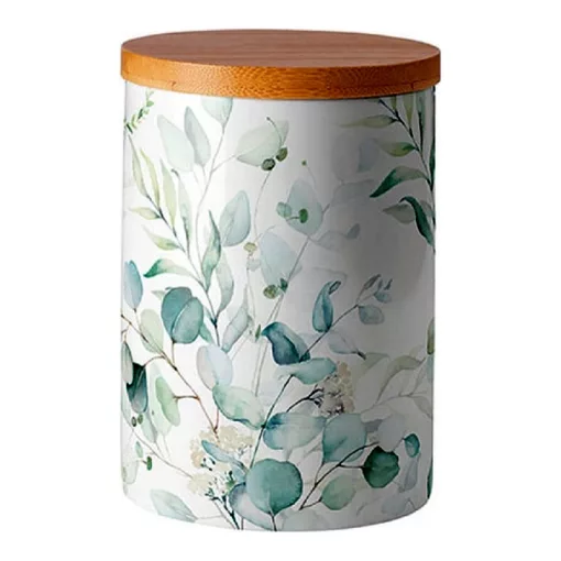 Eucalyptus All Over porcelán konyhai tároló 13,5x10cm