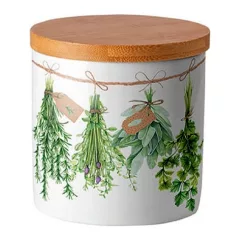 Fresh Herbs porcelán konyhai tároló 10x10cm