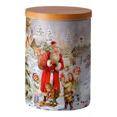 Santa bringing presents porcelán konyhai tároló 13,5x10cm