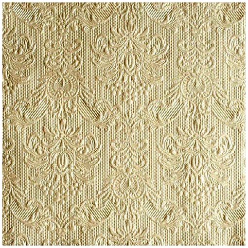 Elegance pearl cream dombornyomott papírszalvéta 33x33cm, 15db-os