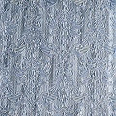   Elegance pearl blue dombornyomott papírszalvéta 33x33cm, 15db-os
