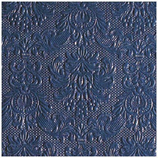 Elegance Blue dombornyomott papírszalvéta 25x25cm, 15db-os