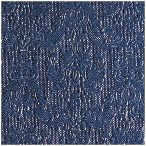 Elegance Blue dombornyomott papírszalvéta 25x25cm, 15db-os
