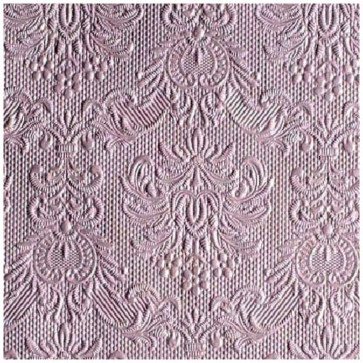 Elegance Pearl Lilac dombornyomott papírszalvéta 25x25cm, 15db-os