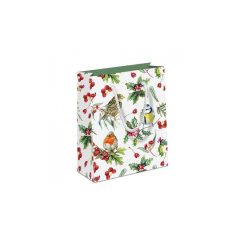   Birds in Winter papír ajándéktáska 22x13x25cm – Ambiente