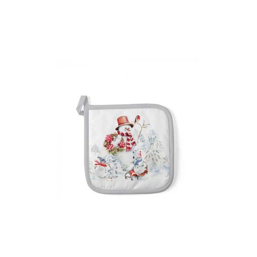 Sporty snowmen edényalátét 20x20cm, 100% pamut – Ambiente