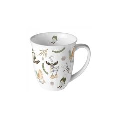 Forest gnomes white porcelánbögre 0,4l – Ambiente