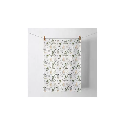 Forest gnomes white konyharuha 50x70cm, 100% pamut – Ambiente