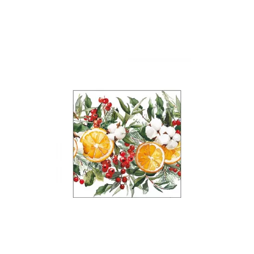 Winter Oranges papírszalvéta 25x25cm, 20db-os – Ambiente
