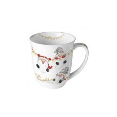   Gnomes on the light chain white porcelánbögre 0,4l – Ambiente