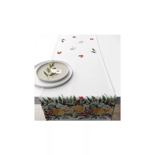 Winter Oranges asztali futó 40x150cm, 100% pamut – Ambiente
