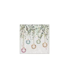   Floral Christmas grey papírszalvéta 25x25cm, 20db-os – Ambiente