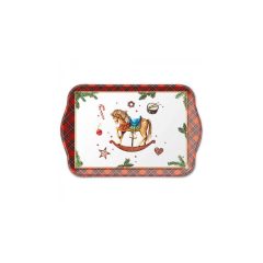   Classic rocking horse white műanyag kistálca 13x21cm – Ambiente