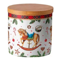   Classic rocking horse white porcelán konyhai tároló 10x10cm – Ambiente