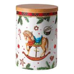   Classic rocking horse white porcelán konyhai tároló 13,5x10cm – Ambiente