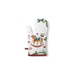   Classic rocking horse white edényfogó kesztyű 18x30cm, 100% pamut – Ambiente