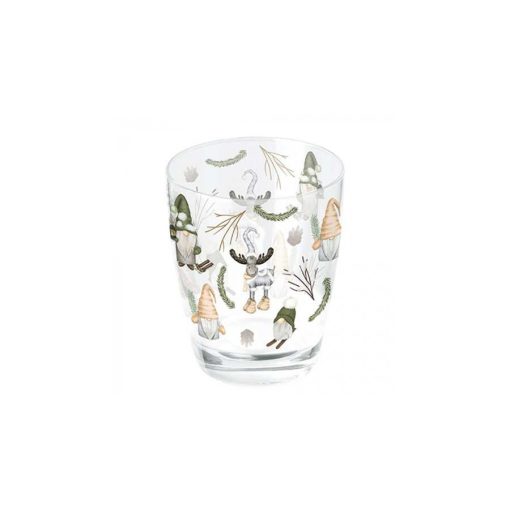 Forest gnomes white üvegpohár 0,25l – Ambiente