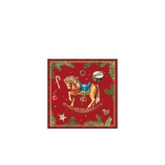   Classic rocking horse red papírszalvéta 25x25cm, 20db-os – Ambiente