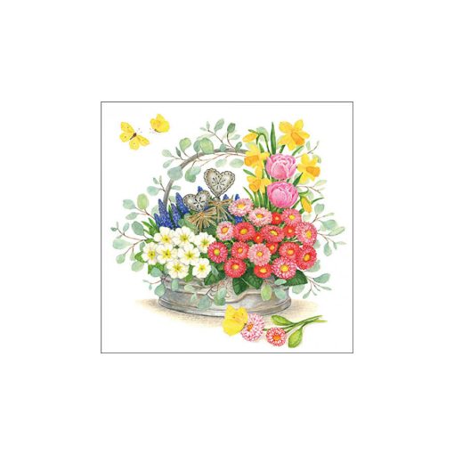 Spring flowers decoration papírszalvéta 33x33cm, 20db-os – Ambiente
