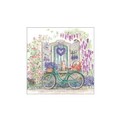   Bike with basket papírszalvéta 33x33cm, 20db-os – Ambiente