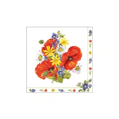 Field bouqoet papírszalvéta 33x33cm, 20db-os – Ambiente