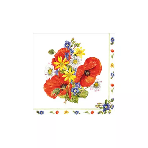 Field bouqoet papírszalvéta 33x33cm, 20db-os – Ambiente