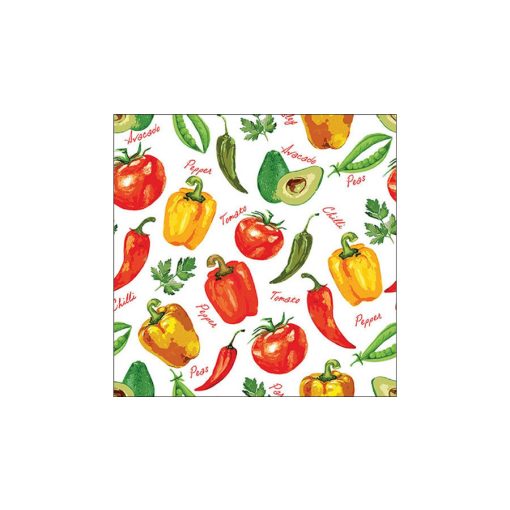 Vegetables and herbs papírszalvéta 33x33cm, 20db-os – Ambiente