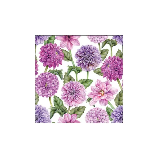 Dahlias in bloom papírszalvéta 33x33cm, 20db-os – Ambiente