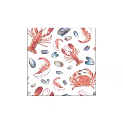 Sea life white papírszalvéta 33x33cm, 20db-os – Ambiente