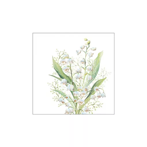 Lily of the valley white papírszalvéta 33x33cm, 20db-os – Ambiente
