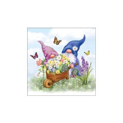   Gardening gnomes papírszalvéta 33x33cm, 20db-os – Ambiente