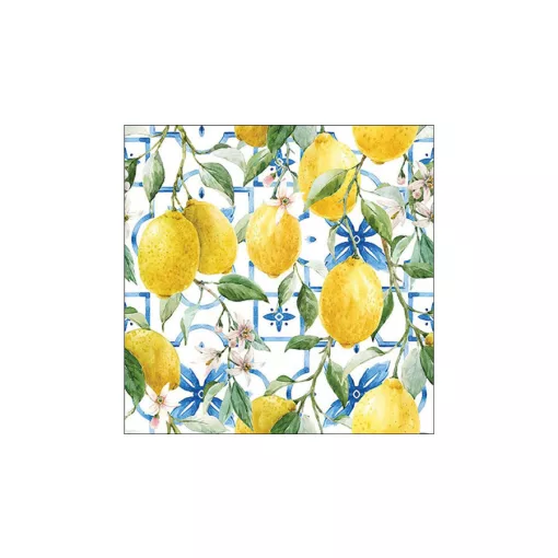 Mediterranean lemons papírszalvéta 33x33cm, 20db-os – Ambiente