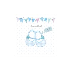   Baby shoes blue papírszalvéta 33x33cm, 20db-os – Ambiente