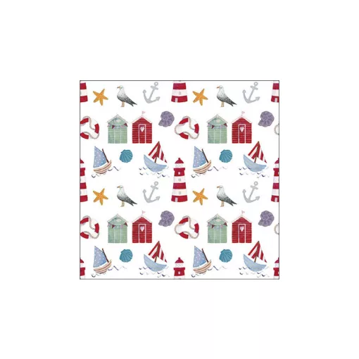 Nautical items papírszalvéta 33x33cm, 20db-os – Ambiente