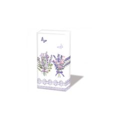 Lovely lavender white papírzsebkendő 10db-os – Ambiente