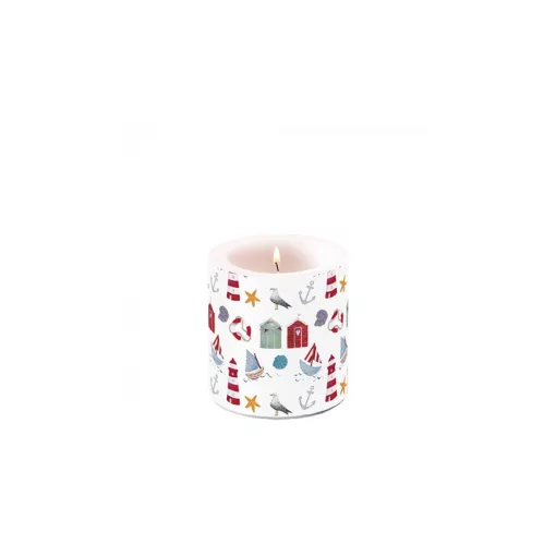 Nautical items átvilágítós gyertya 8x7,5cm – Ambiente