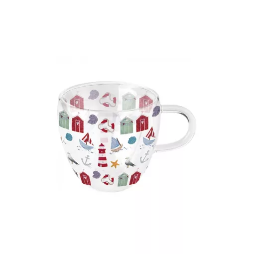 Nautical items duplafalú borosilicate üvegcsésze 0,25l – Ambiente