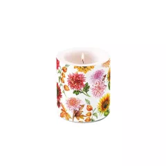 Autumn blooming átvilágítós gyertya 10x10cm – Ambiente