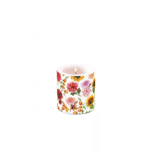 Autumn blooming átvilágítós gyertya 8x7,5cm – Ambiente