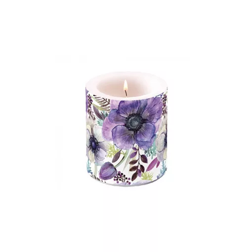 Purple dream átvilágítós gyertya 10x10cm – Ambiente