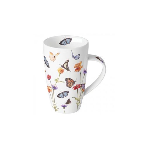 Butterfly garden white porcelánbögre 0,6l – Ambiente